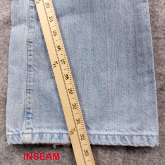 Vintage Tommy Hilfiger Jeans Womens 6 Light Wash Low Rise Hipster Flare 00s - Picture 6 of 12